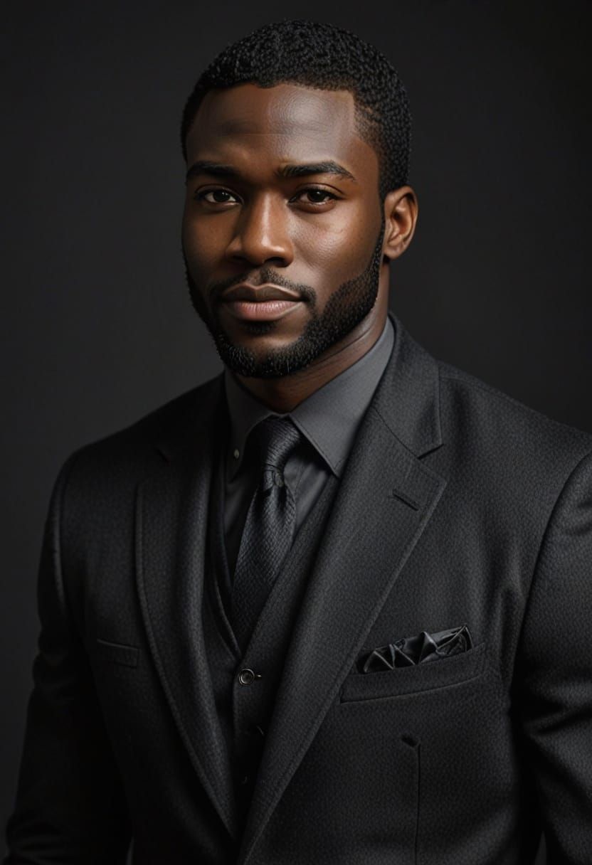 Dashing Business Leader in Formal Attire