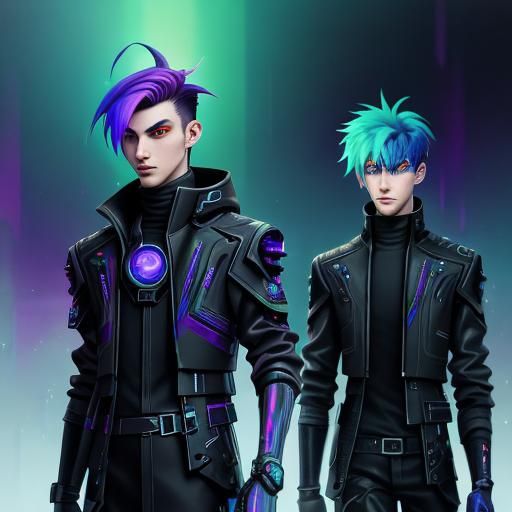 Gothic Dreamcore: Boys in a Cyberpunk Twilight