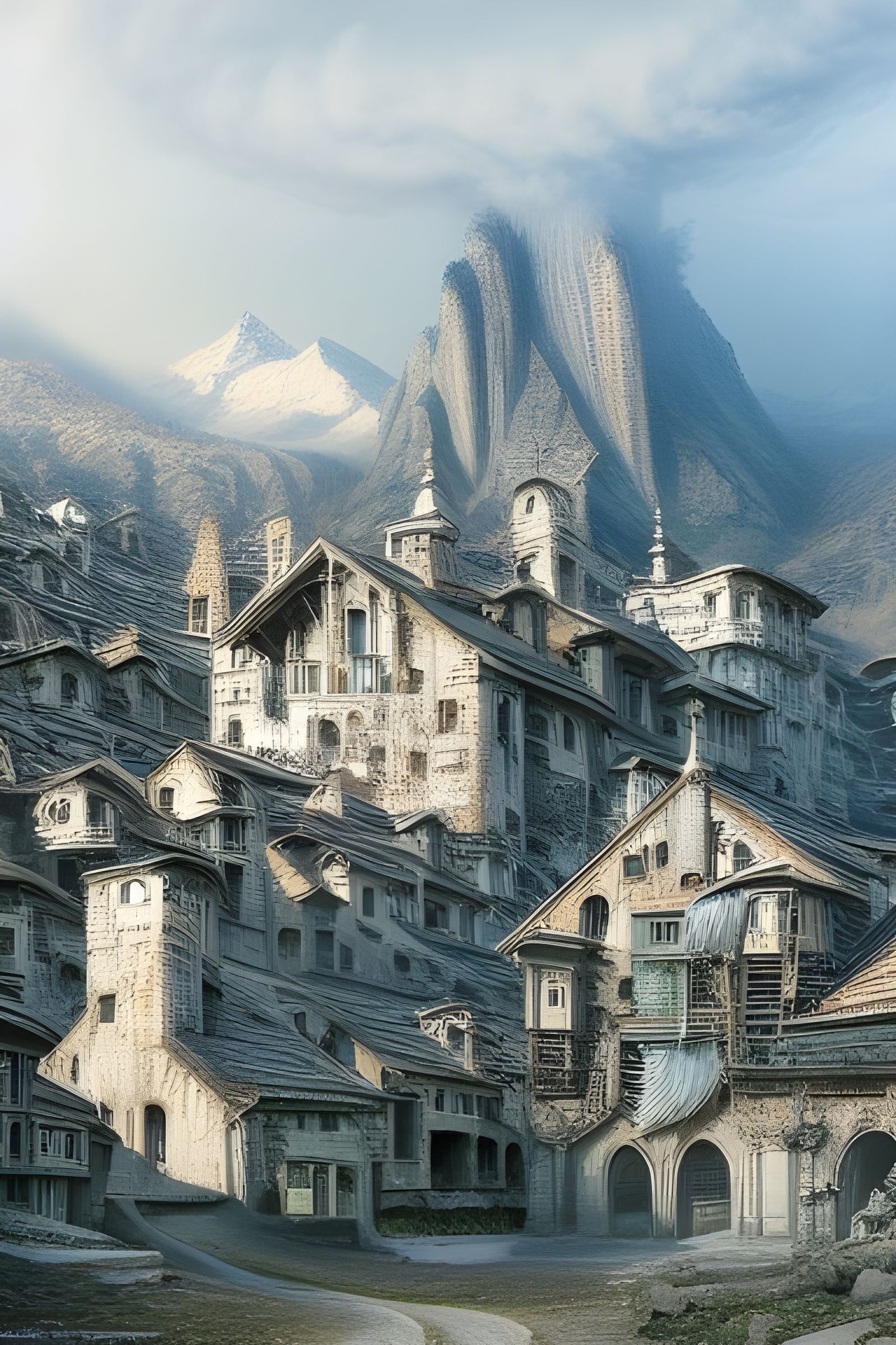 The Village Below The Mountains.