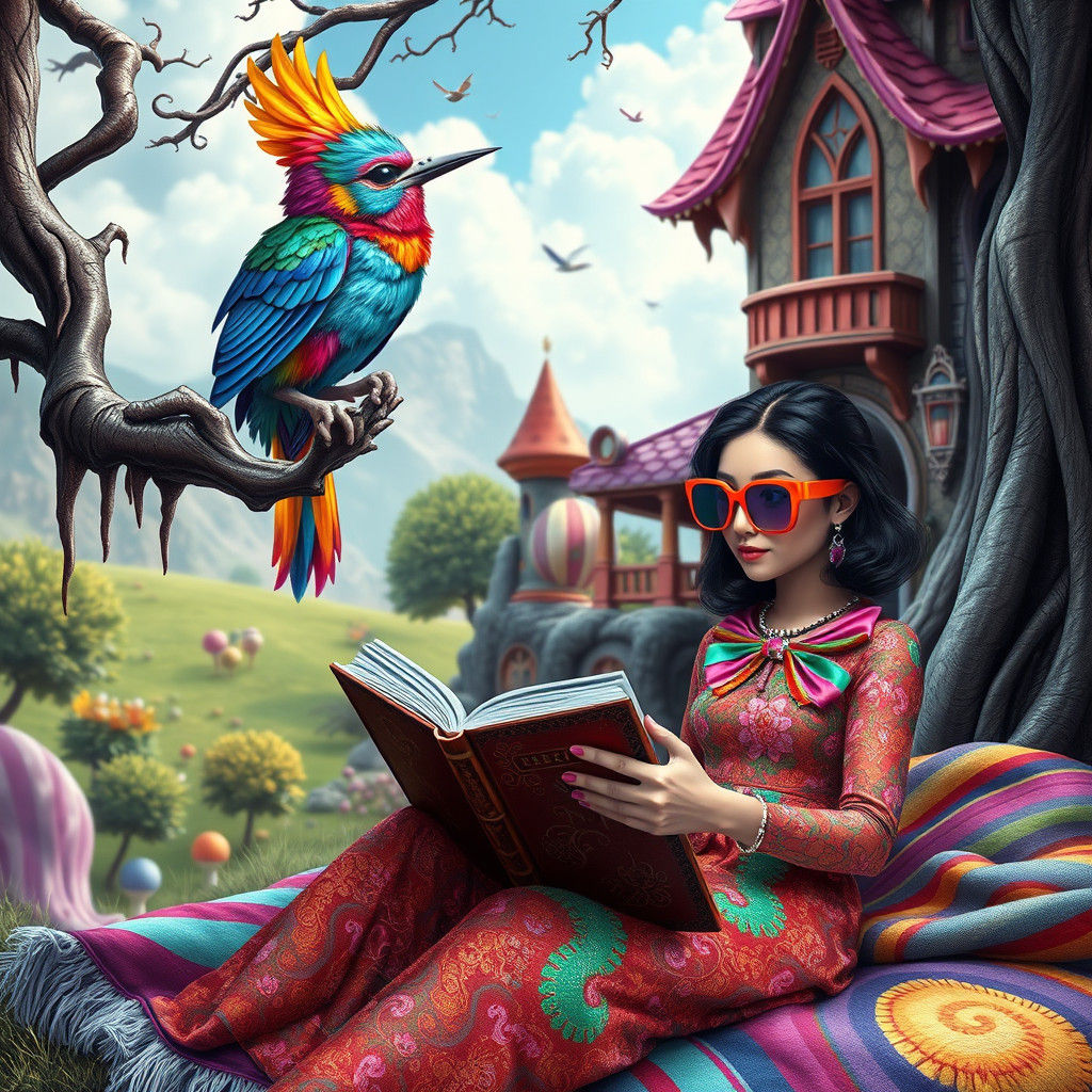 Surreal Bird Song in a Candy-Coated Dreamscape