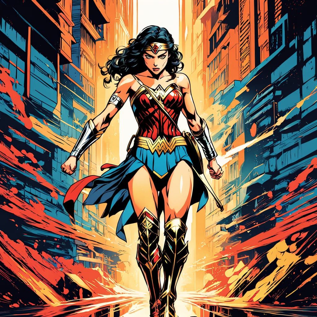 Wonder Woman Refreshes in Vibrant Anime-Inspired Ruins