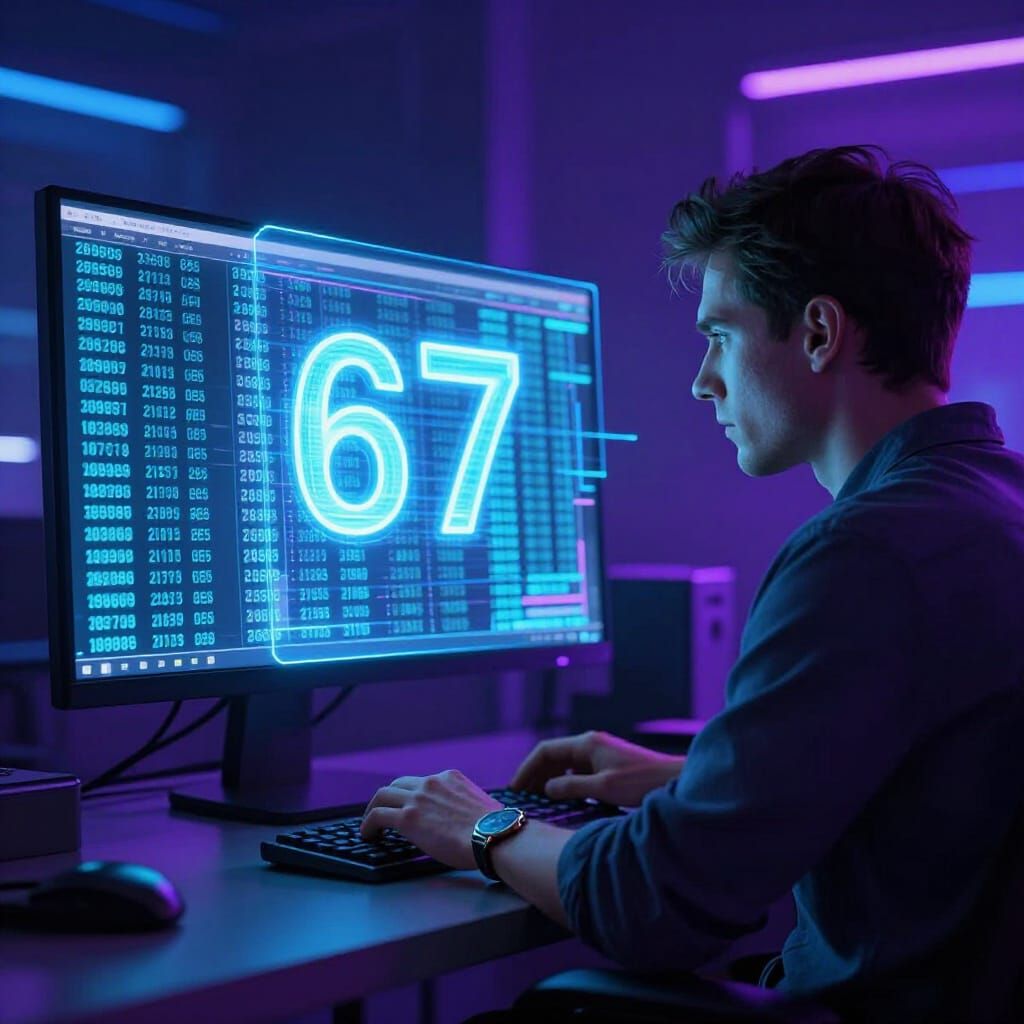 Holographic 67 Notification Emerges From Digital Streams