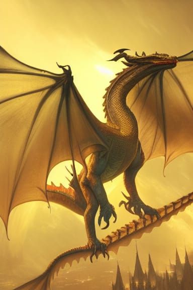 Detailed Dragon Concept Art in 8K Resolution