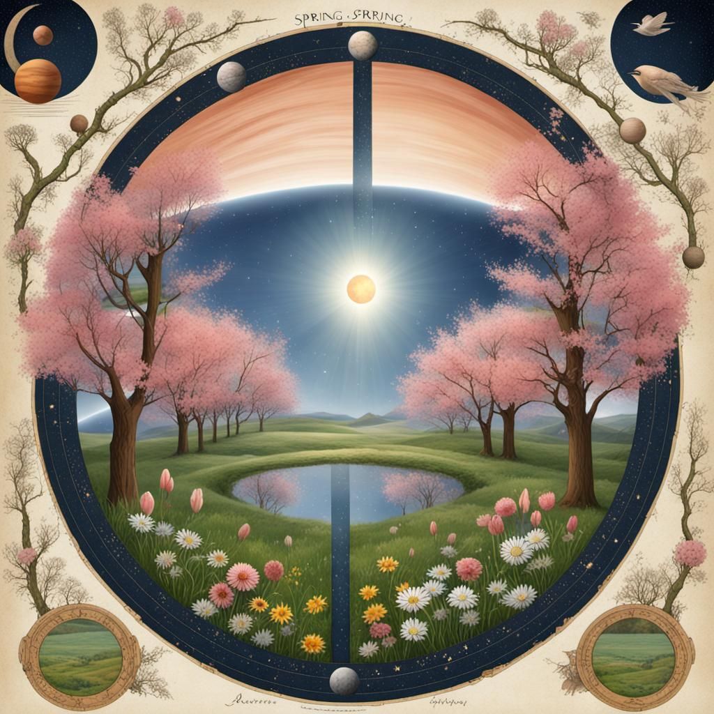 Astronomical Spring Equinox Visualized