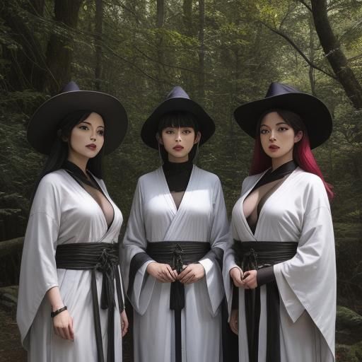 Witches in Shibari Robes