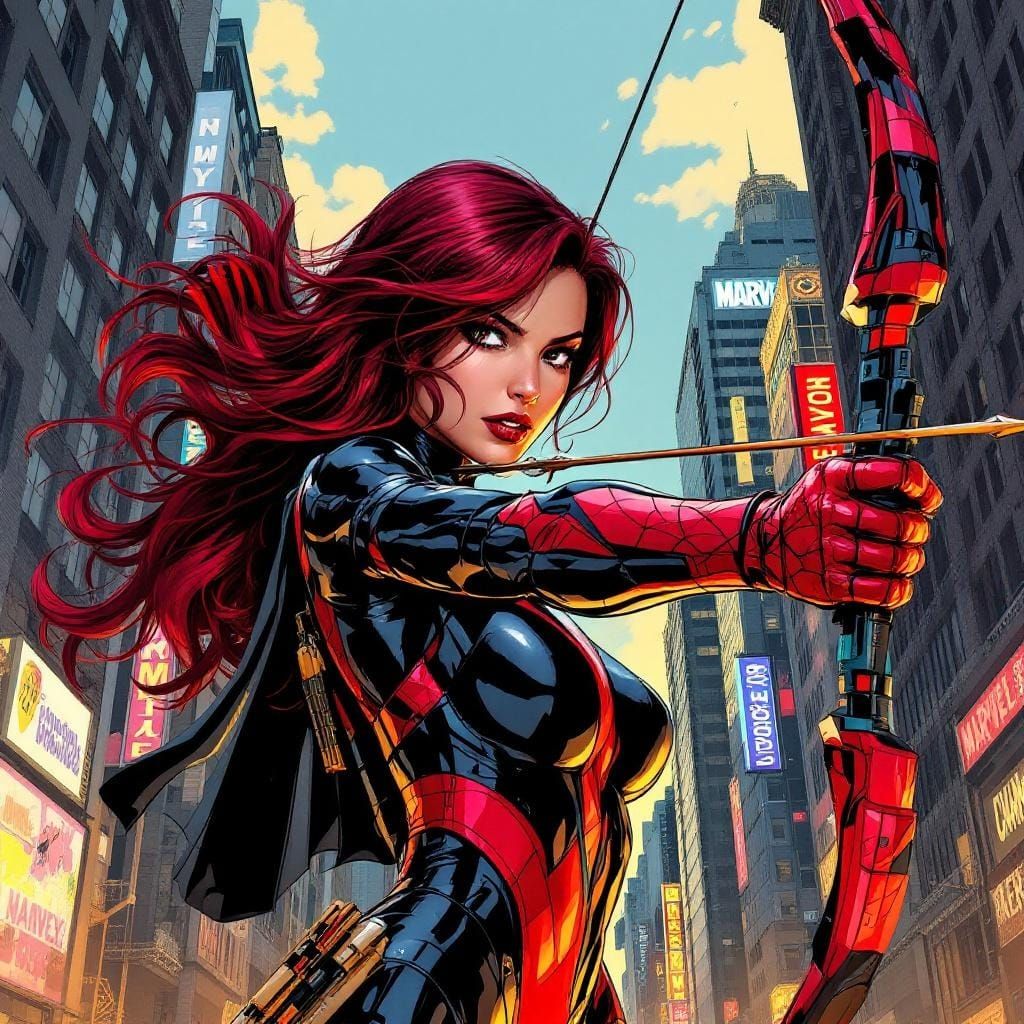 Marvel-Style Archer in New York City