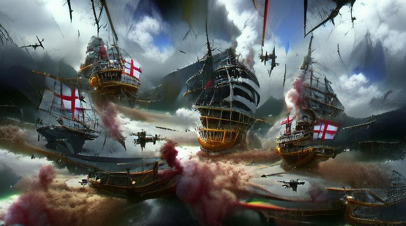 Pirate Ship Battle with Royal Navy