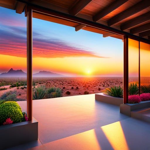 Tranquil Desert Sunset 5