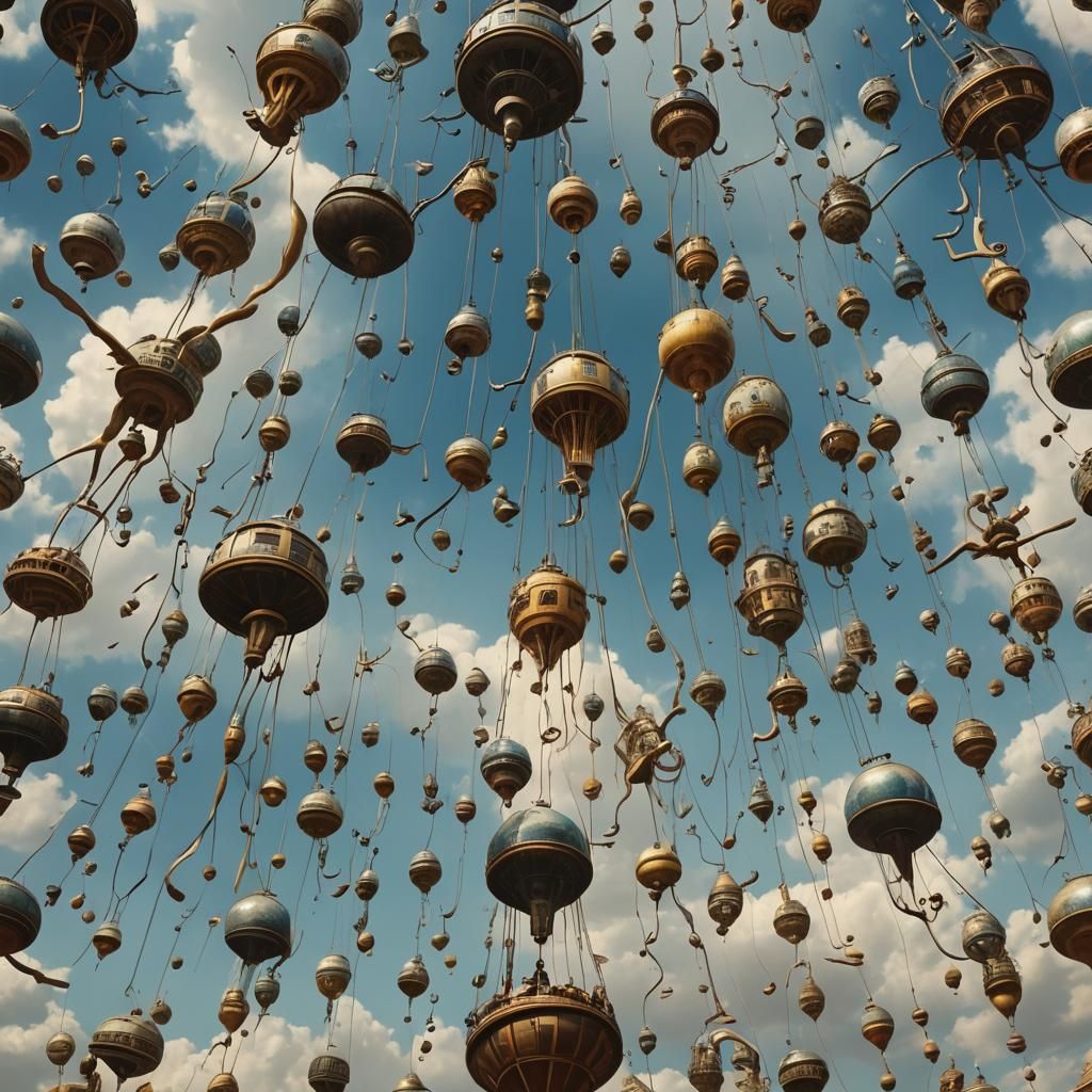 Surreal Cybernetic Engineer at Interdimensional Temple