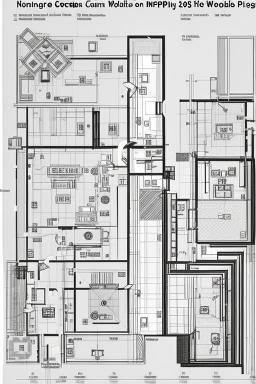 Complex Graphic Score in Black and White