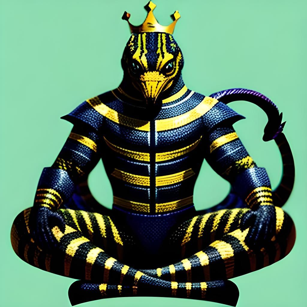 Majestic King Cobra Displaying Hood