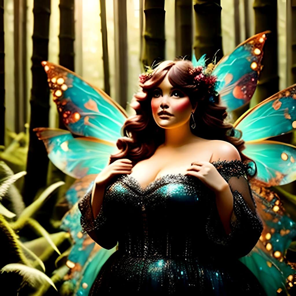 Enchanted Forest: Plus-Sized Fairy Portrait
