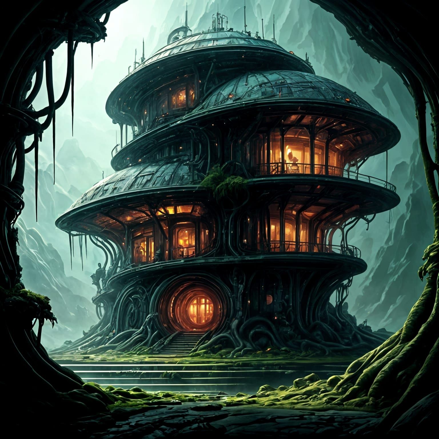 Biopunk Alien Habitat