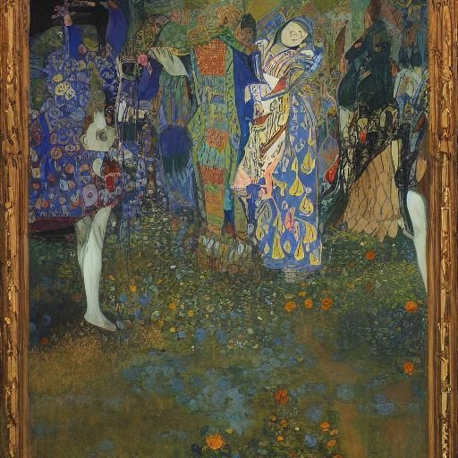 Vampire Lord's Farewell: A Masterpiece in Art Nouveau Style