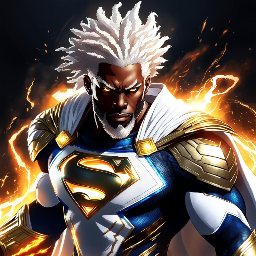 Super Saiyan-Inspired Superman in Godlike Radiance