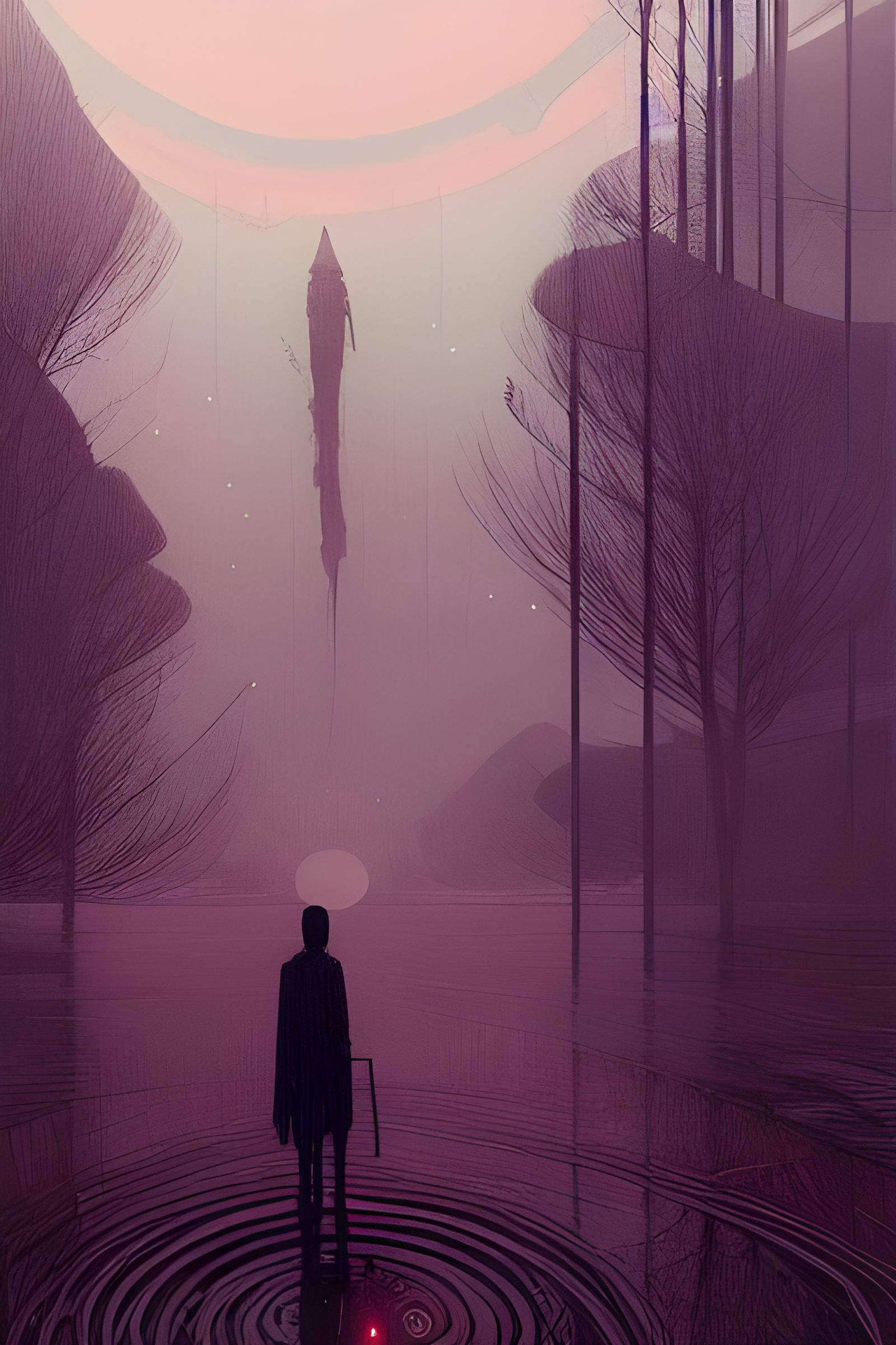 Solitude: Intricate Matte Painting Fantasy Art