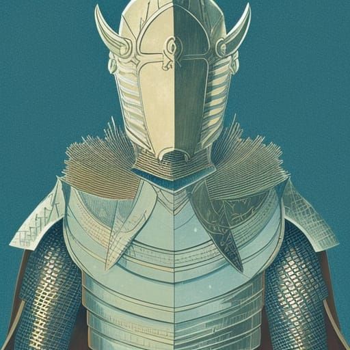 Armored Knight with Spectral Cape in Versailles