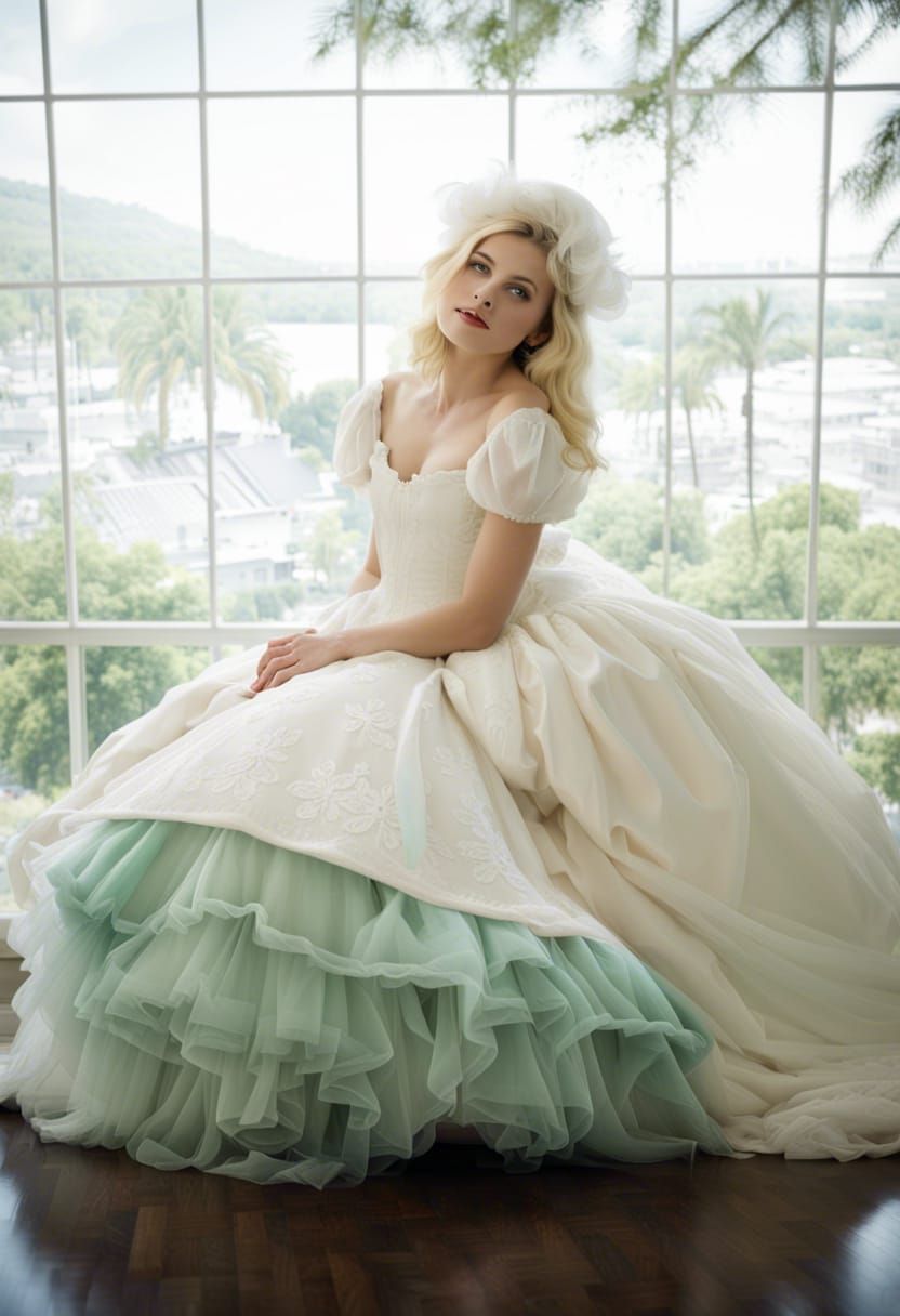 Dress and petticoats