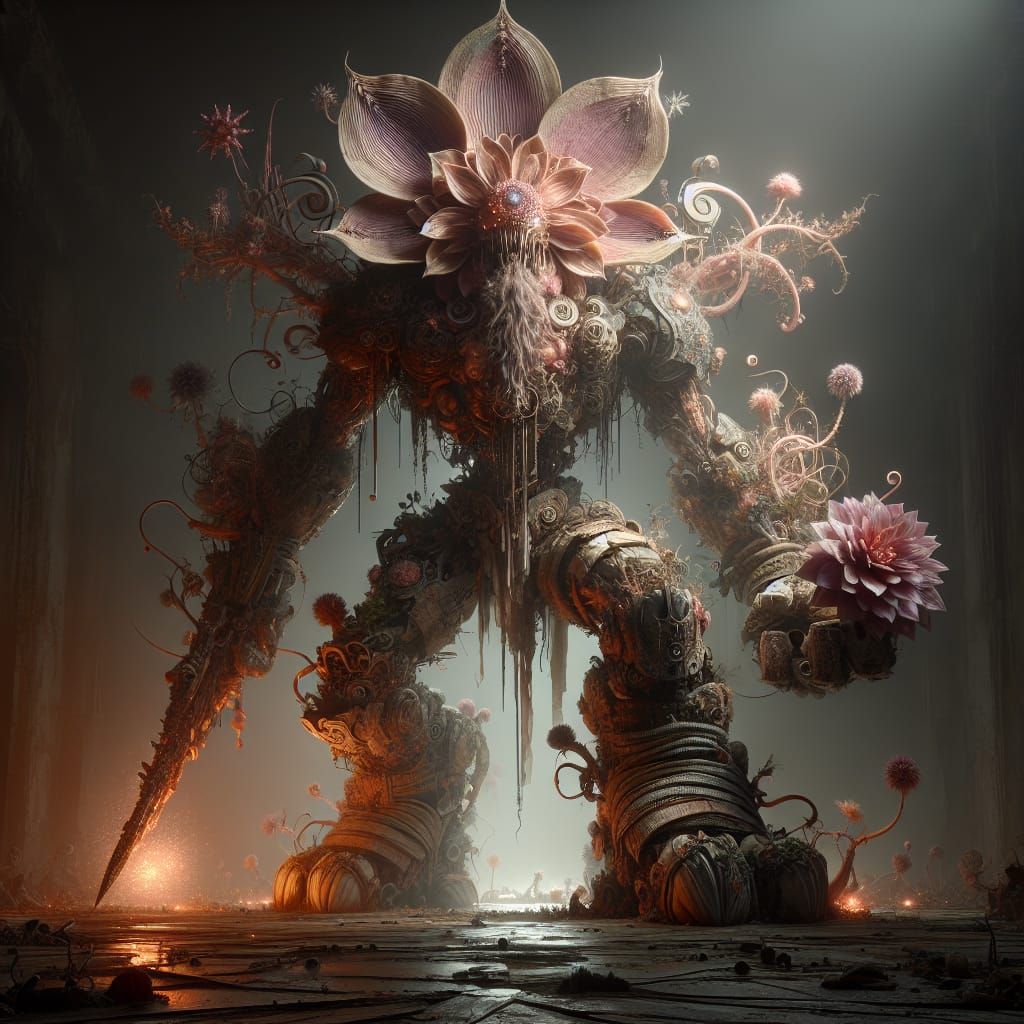 Mechanical Floranimal in Post-Apocalyptic Fantasy