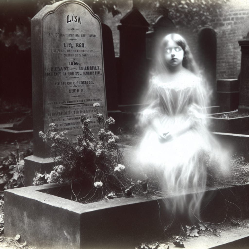 Ghost portrait, London, 1800s.