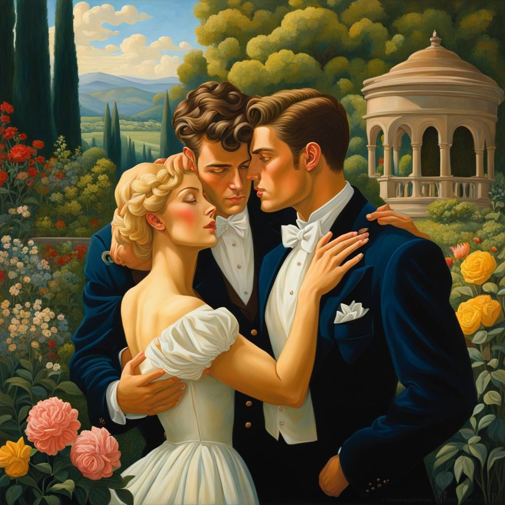 The Artist, His Lover, and His Lover's Wife (Cadmus and Fren...