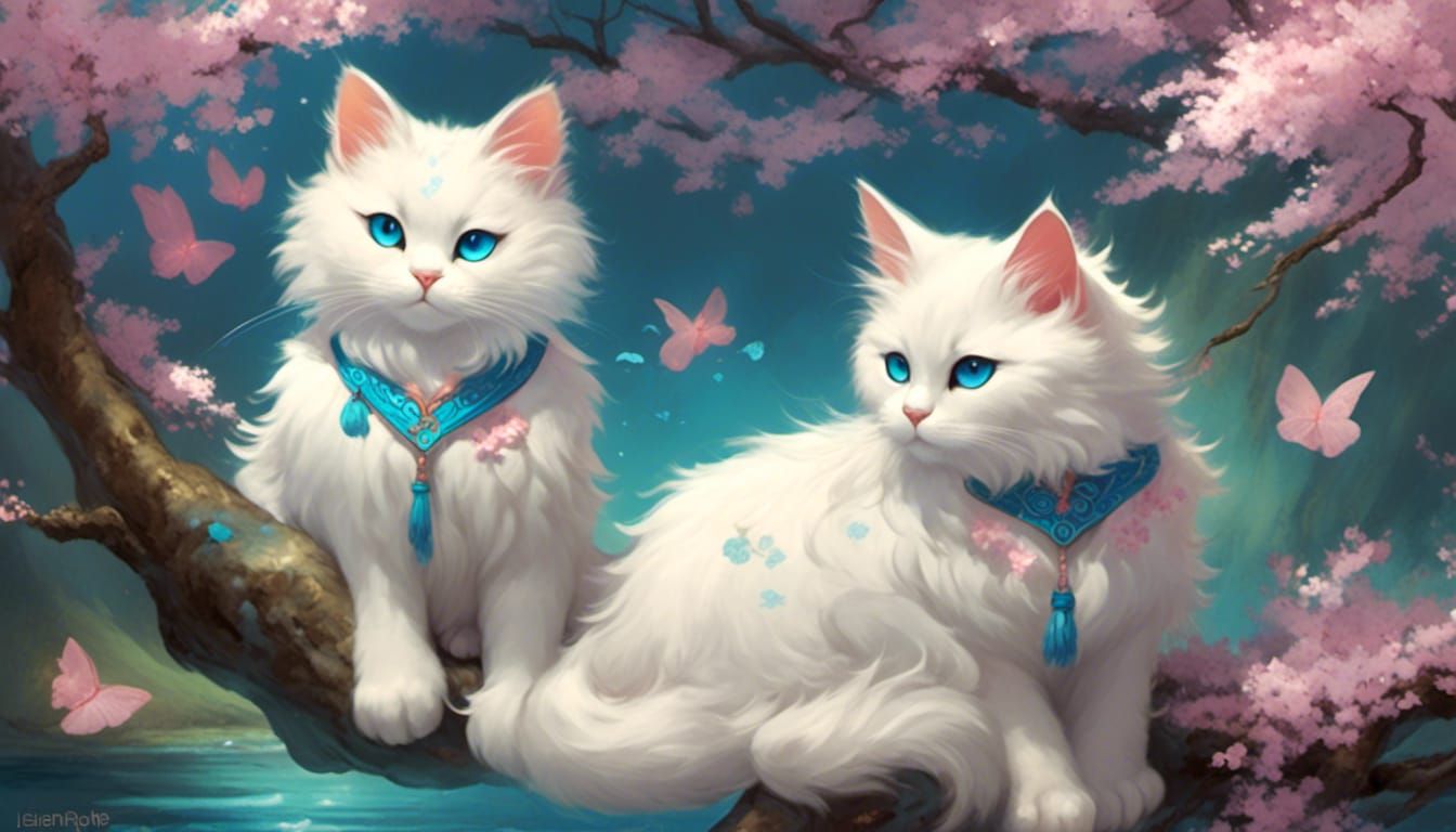 <lora:Soft Vapor Dream:1.0> A cute, furry japanese Cats with...