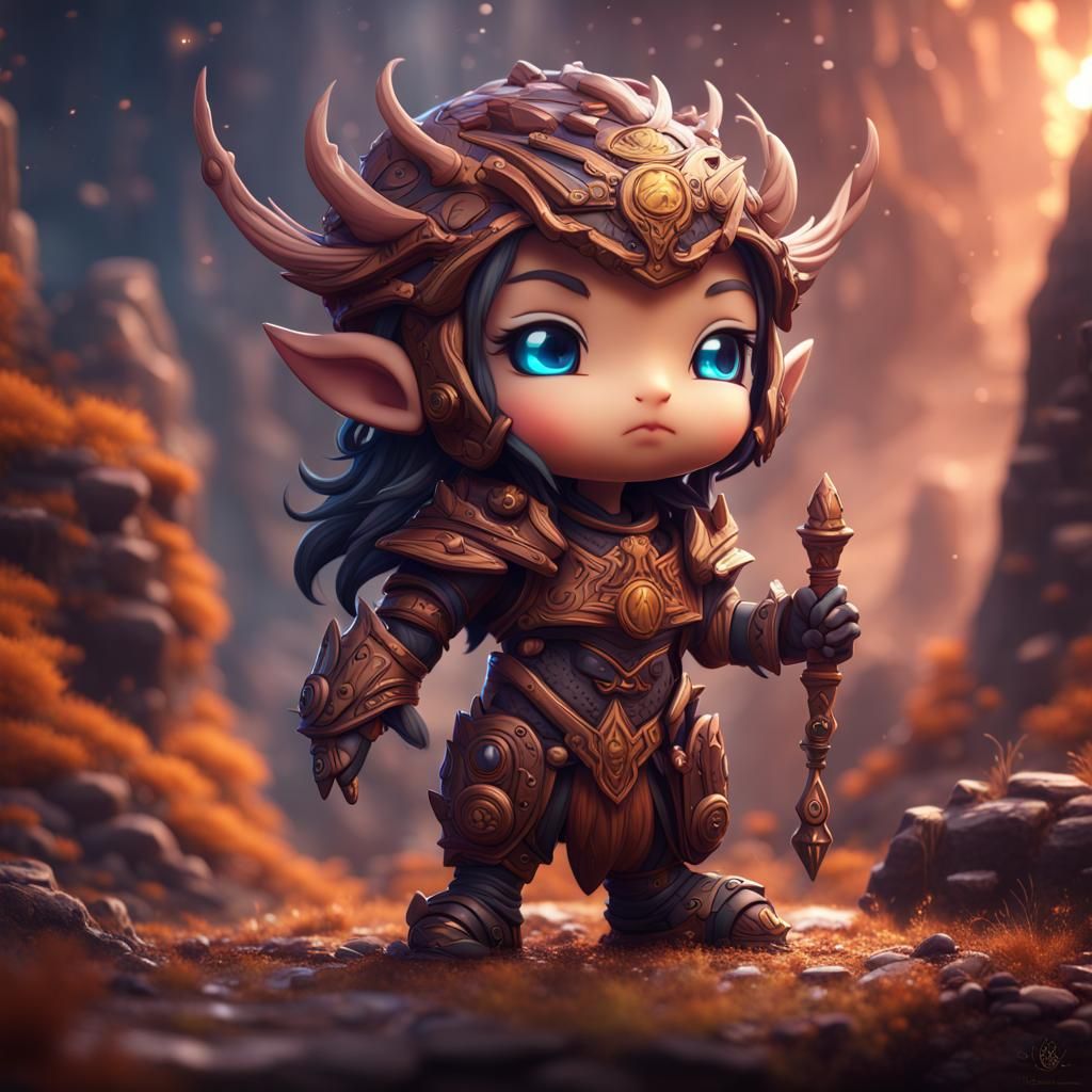 Chibi Mastacore Fantasy Concept Art
