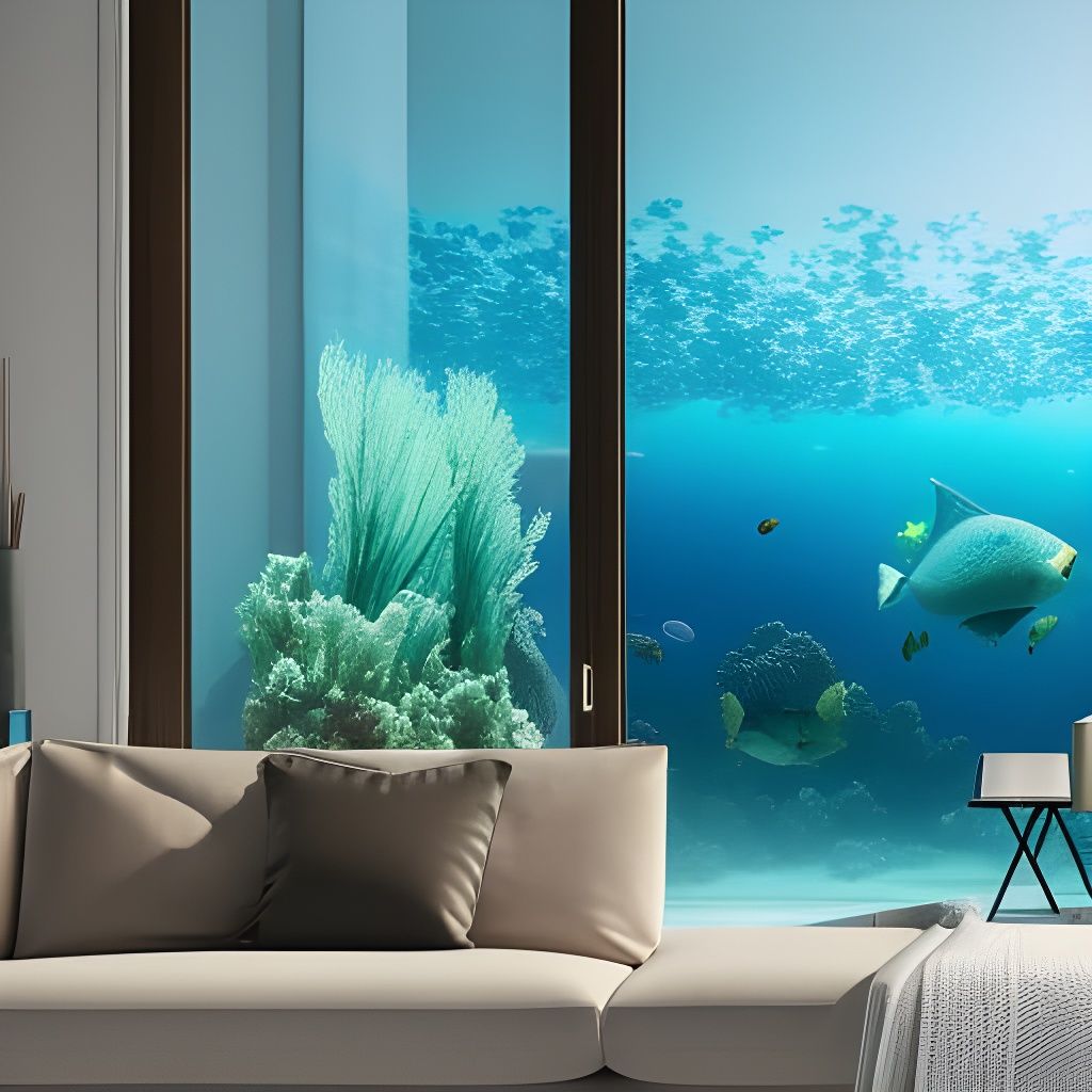Underwater Ocean View Apartment in Art Nouveau Style