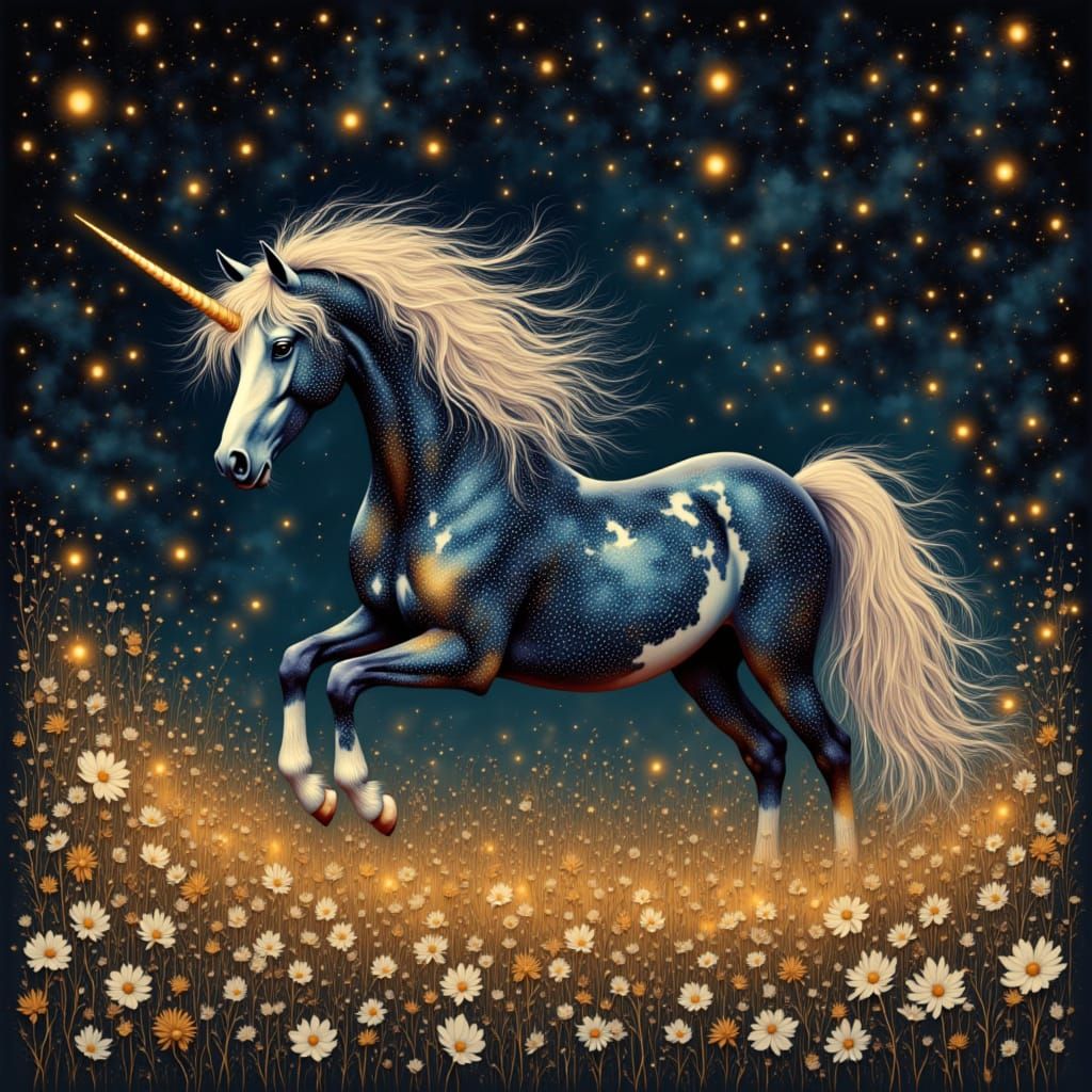 Majestic Appaloosa Horse in Twilight Meadow