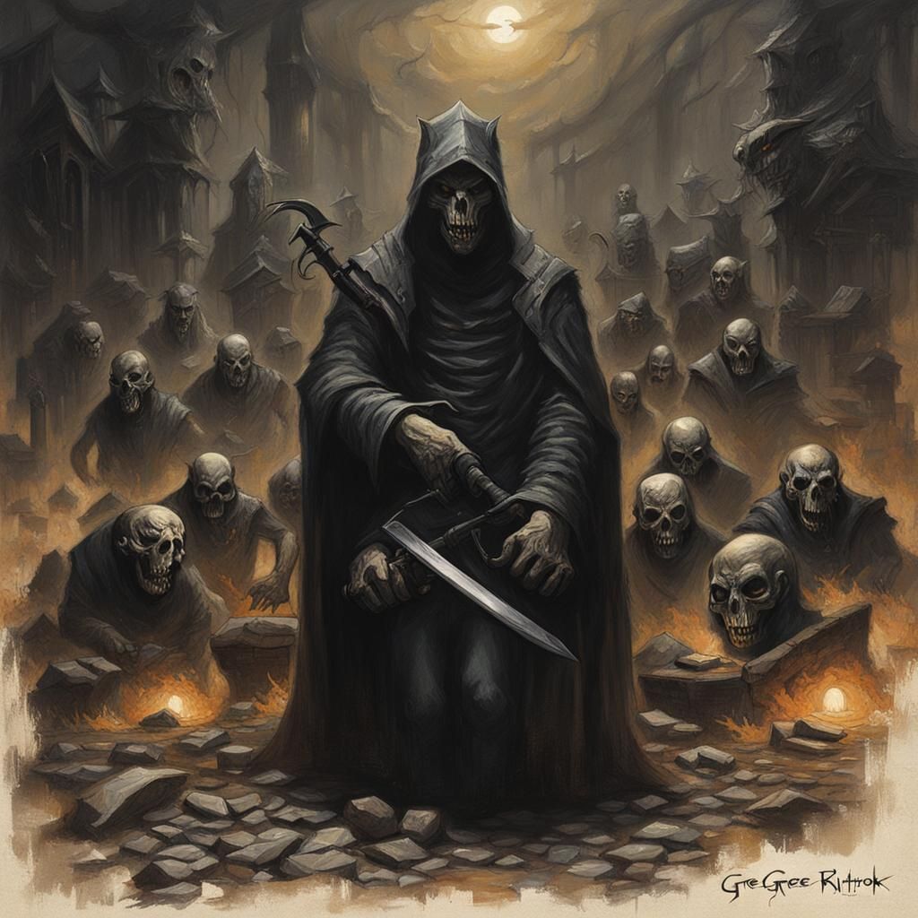 Sinister Revelation and Choice in Dark Fantasy Style