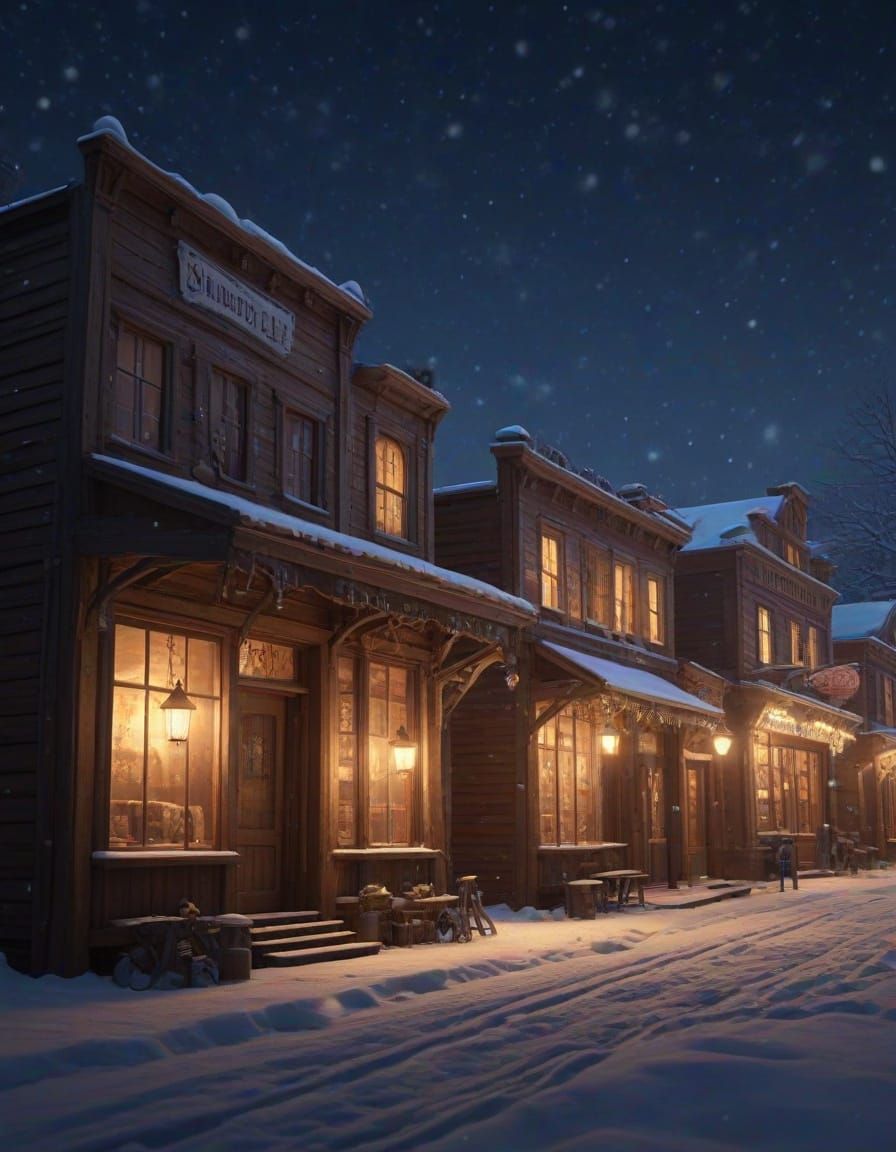 Claymation Ghost Town: A Western Winter Wonderland