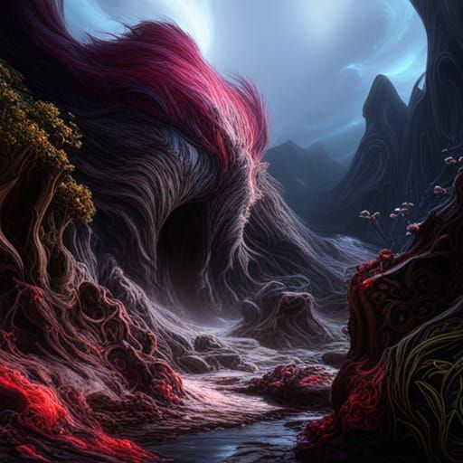 Screaming Heart: Detailed Fantasy Concept Art