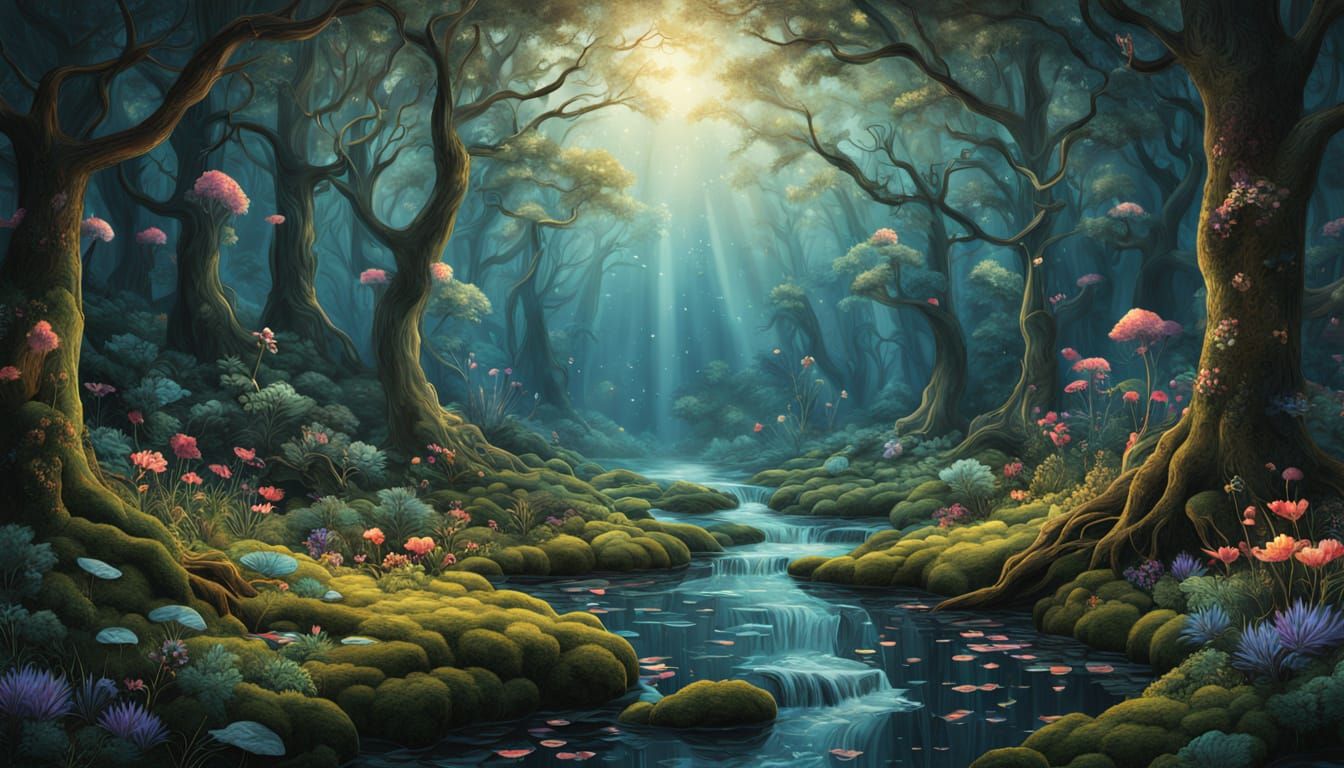 Mesmerizing Bio Art Collage in 8K Digital Artwork