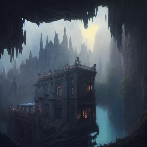 Fantasy City by Lake: Matte Painting in Unreal Engine