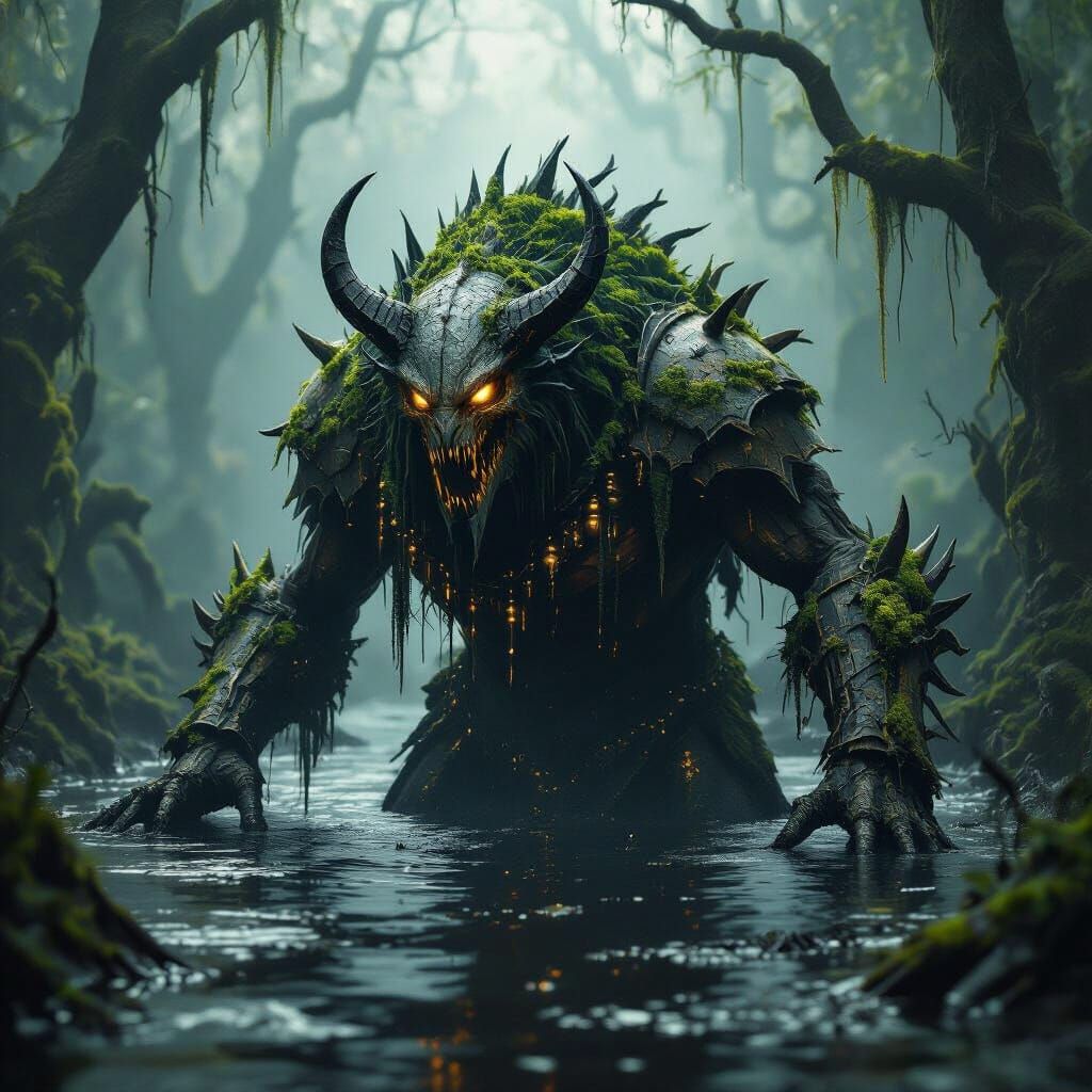 Nightmare Beast Emerges from Mystical Swamp