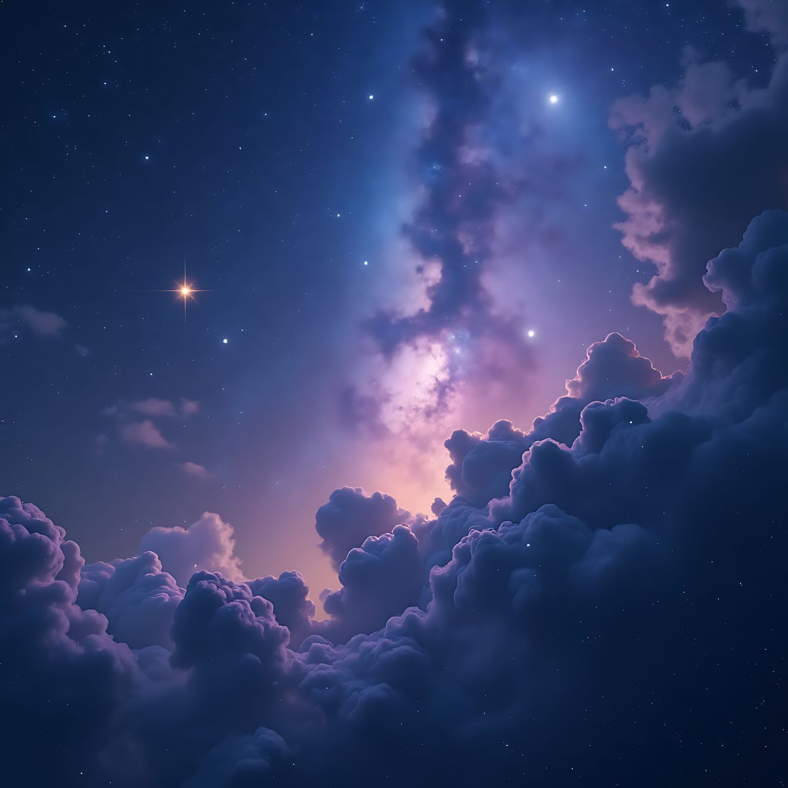 Hyperrealistic Celestial Dreamscape in Surrealism Style