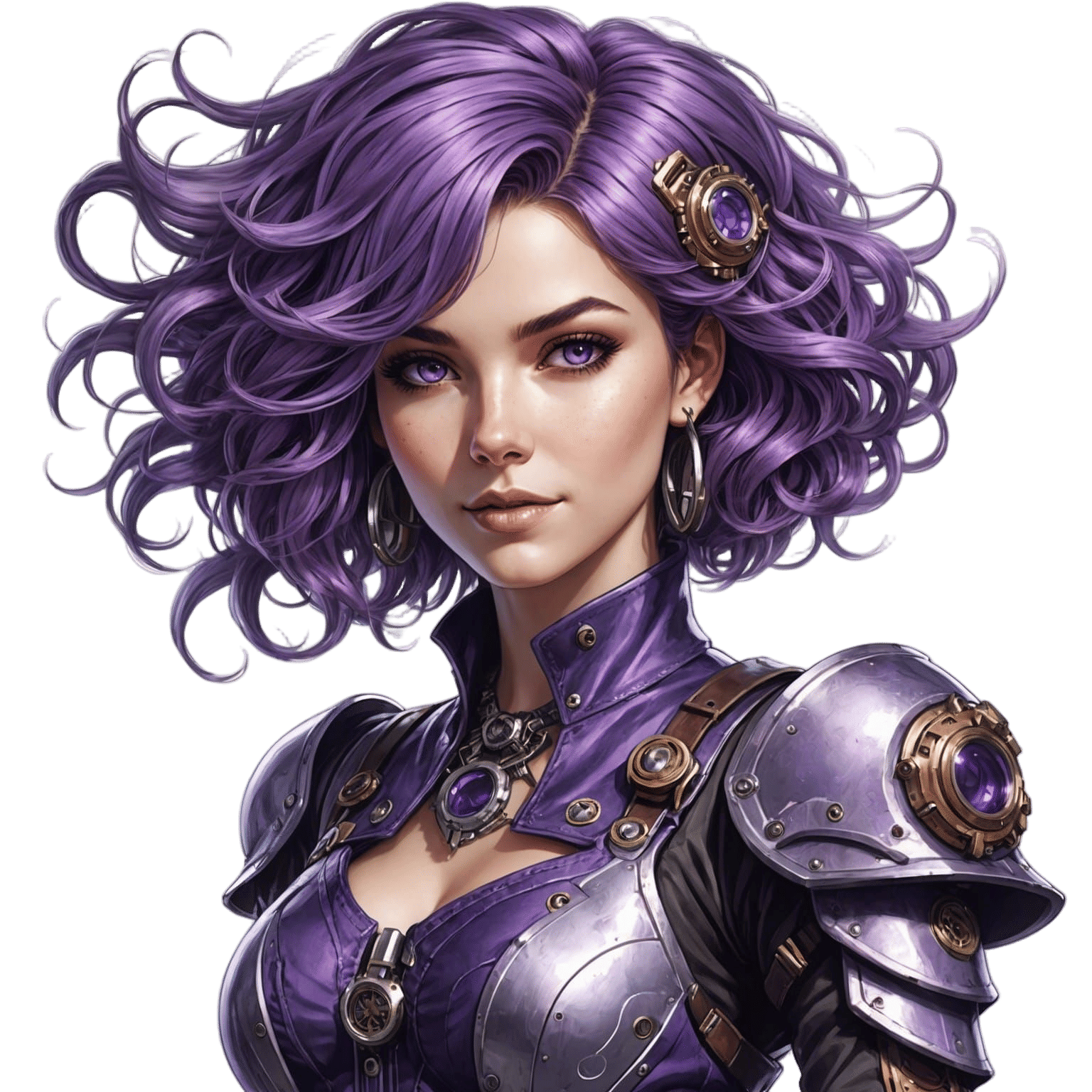 Steampunk Beauty in Detailed Digital Art