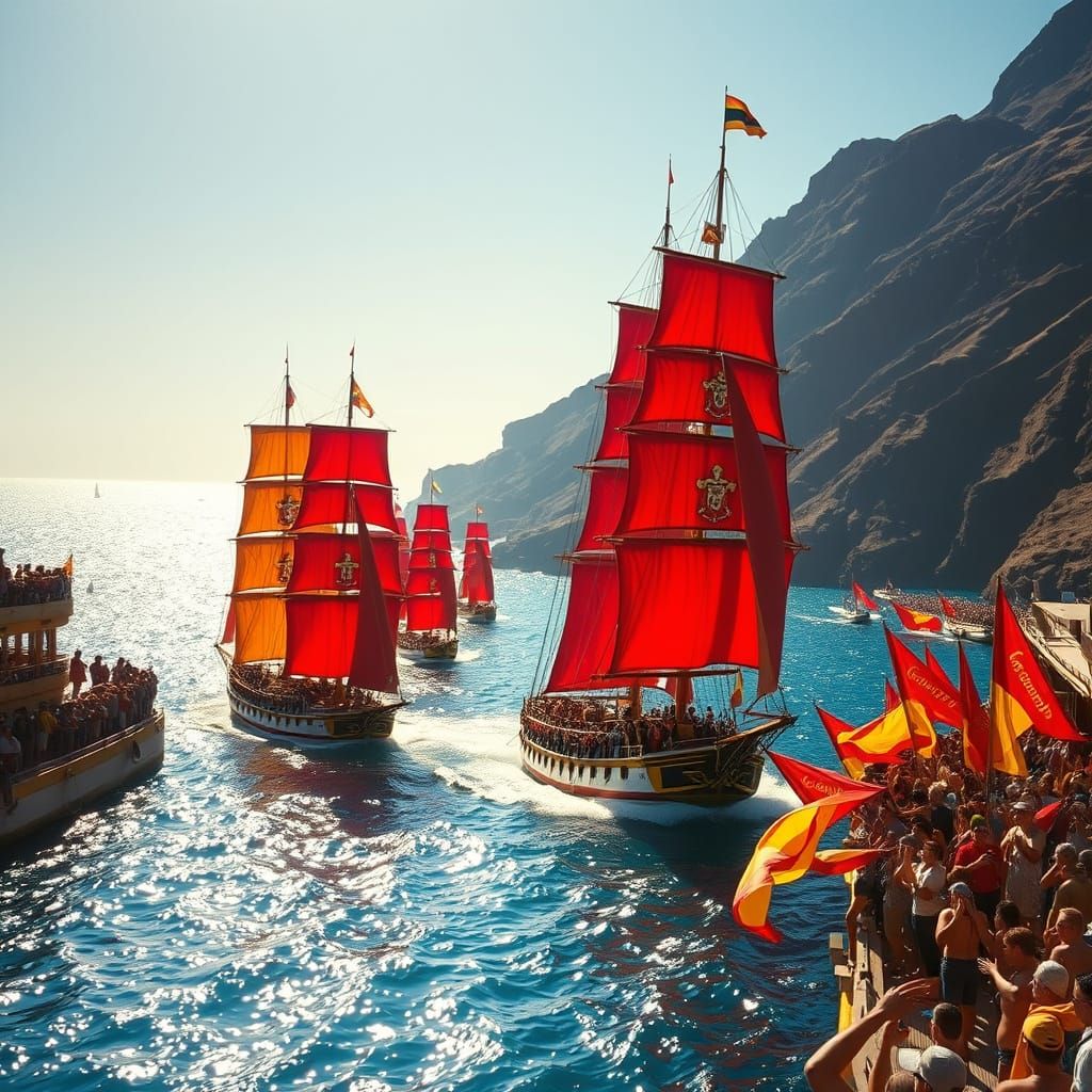 Canary Islands Sailing Regatta: Volcanic Coastline Spectacle