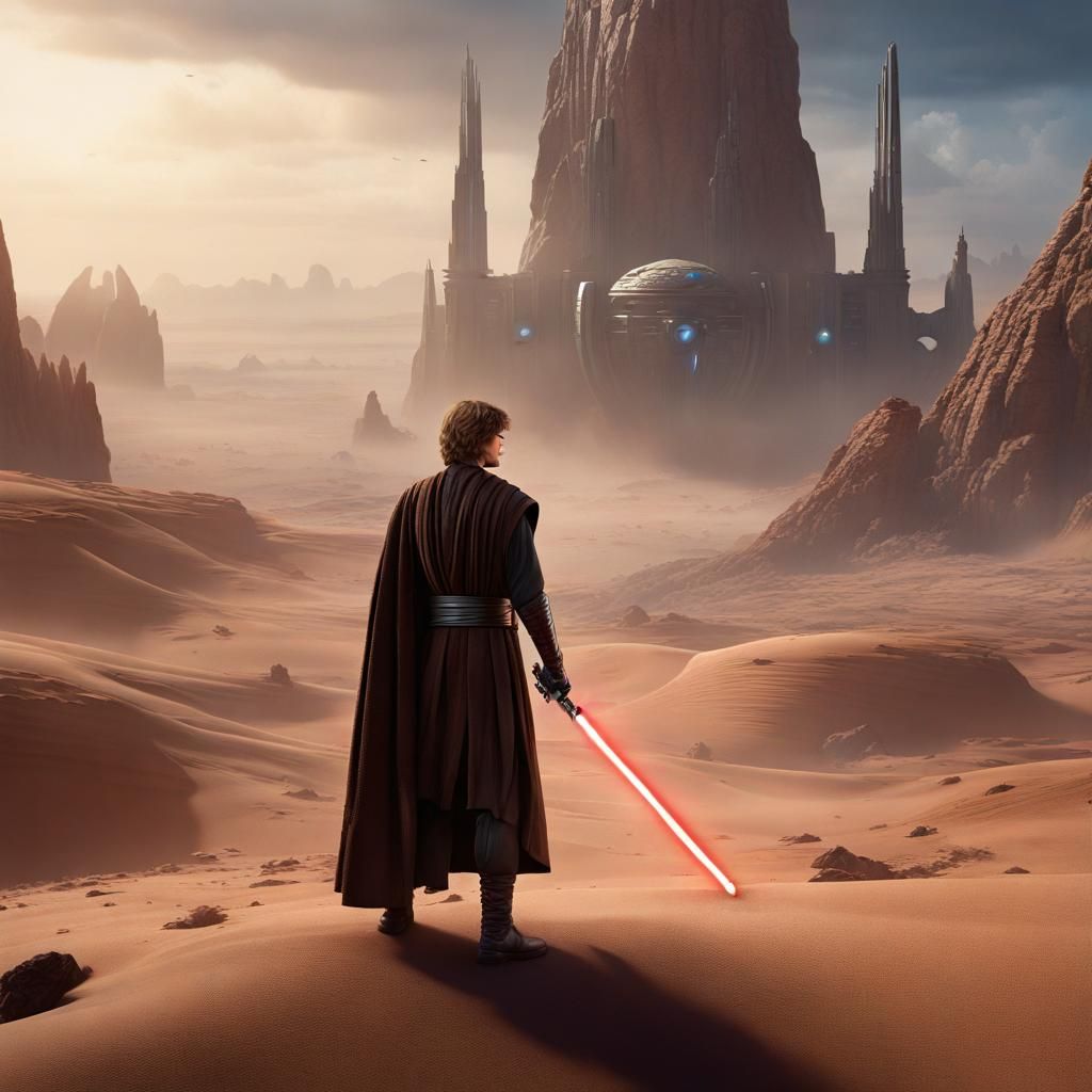 Anakin Skywalker Detailed Matte Painting