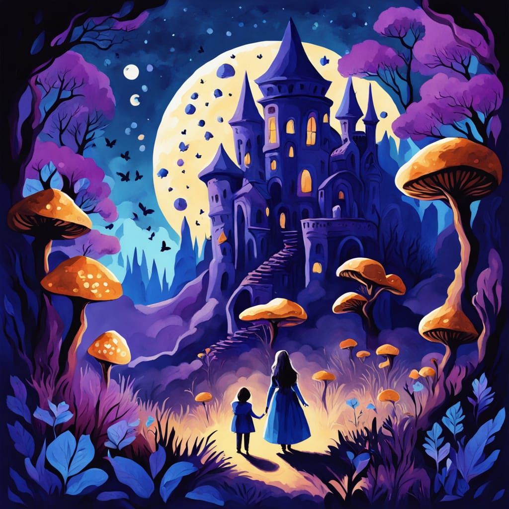 Paint by number art but finished