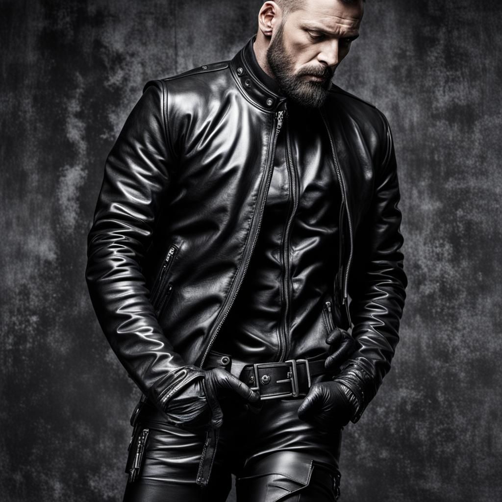 Ethereal Leather Goddess in BDSM Style