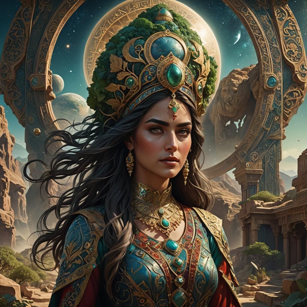 Earth Mother as Ancient Persian Woman