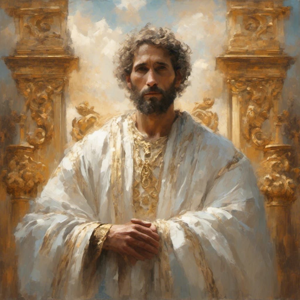 Jesus Christ Portrait in Renaissance Style