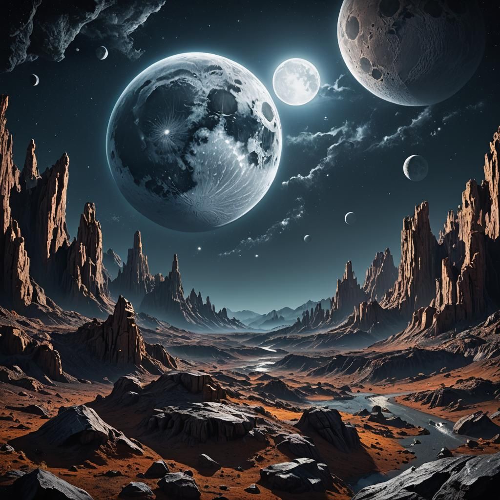 Wonderous Full Moon Fantasy Concept Art