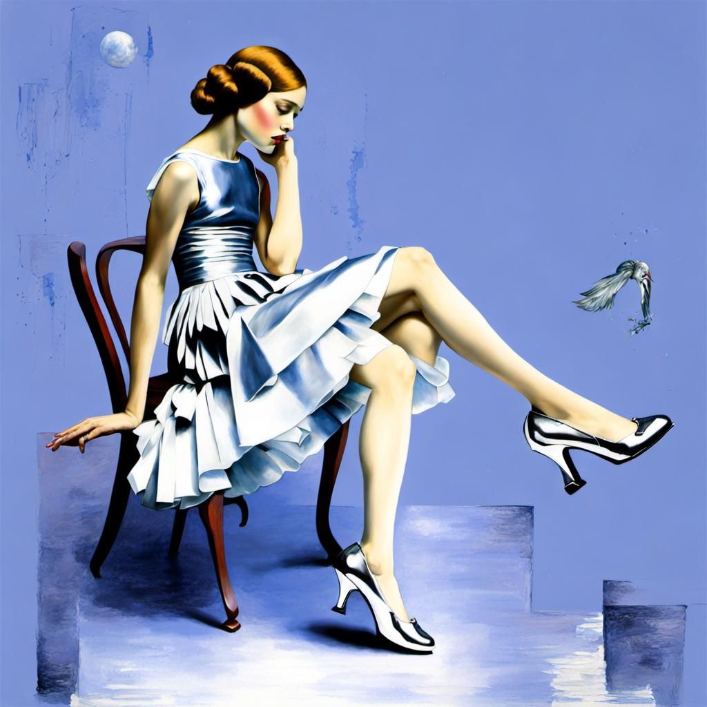 Piano Teacher in Mixed Artistic Styles