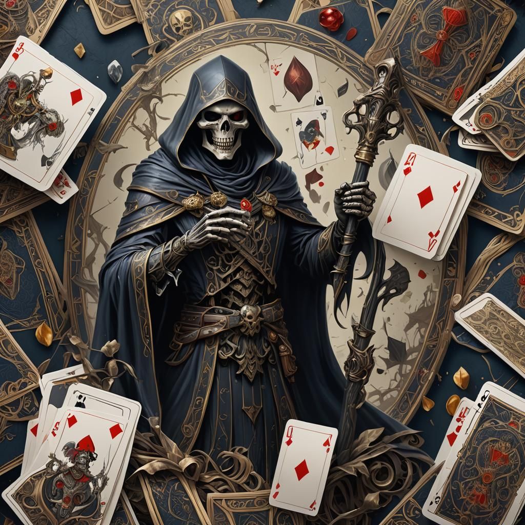 Reaper Playing Cards: Detailed Matte Painting