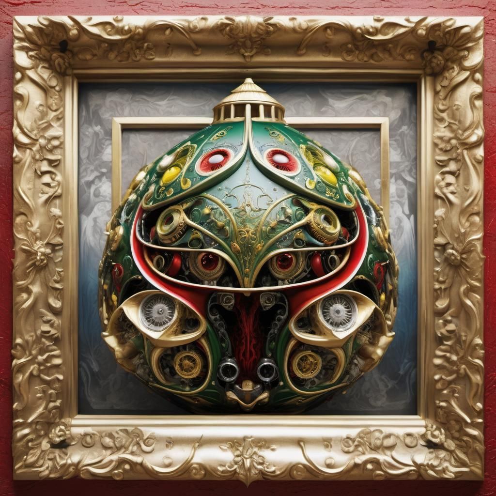 Maximalist Photorealistic 3D Rendering with Vibrant Colors