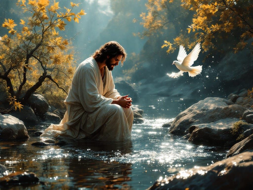 Holy Spirit Descends in Radiant Light