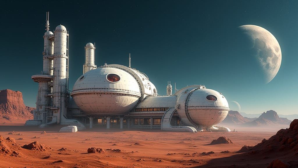 Redspire Research Station on Mars
