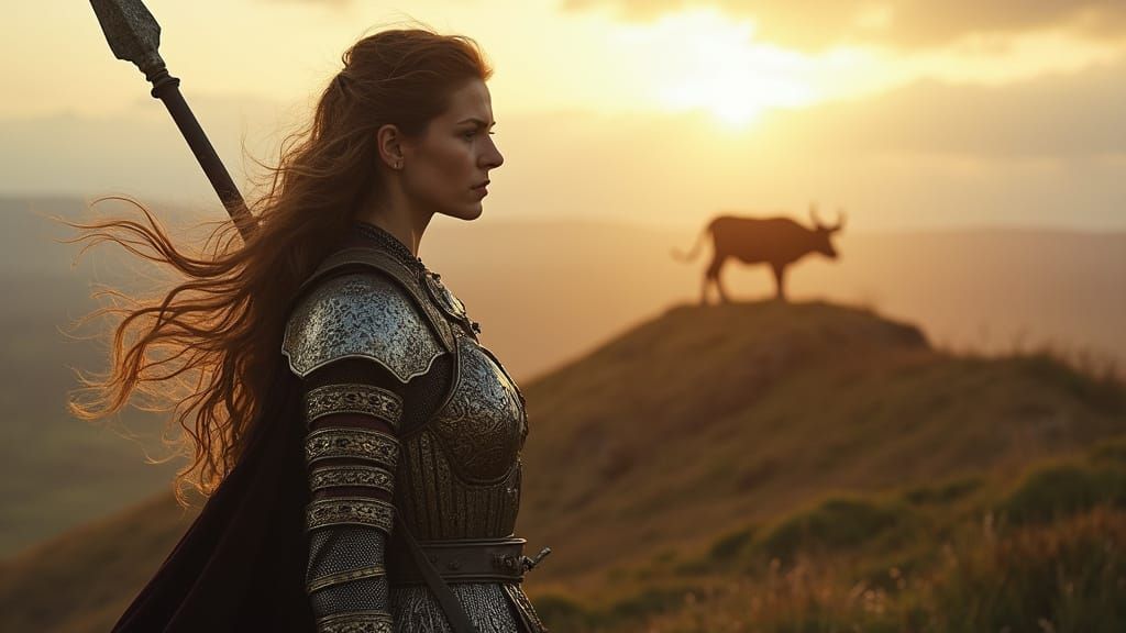 Majestic Queen Maeve Dominates Cooley's Windswept Landscape